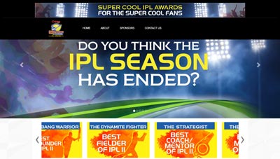 Cricket Today Super Cool Awards Website by AltWare